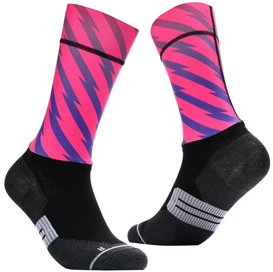 Pink Thunder Cycling Aero Socks