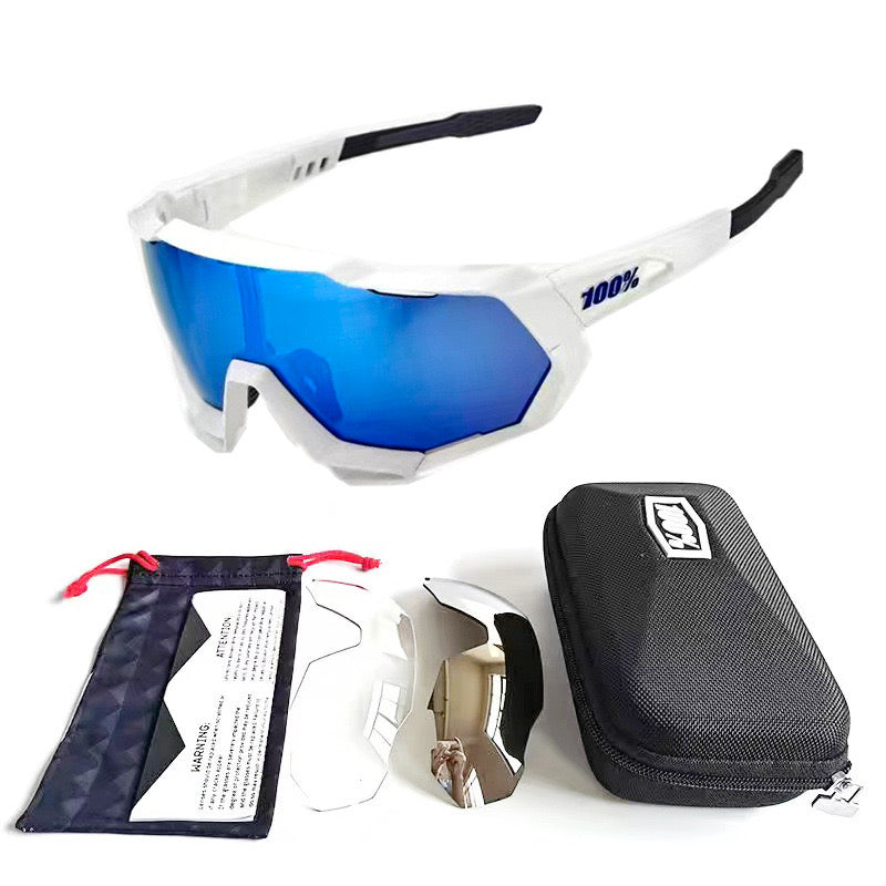 100% Speedtrap Cycling Sunglasses – 3 Lens Set