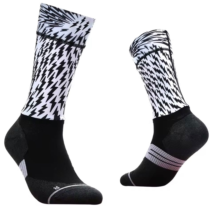 Lightning Strike Cycling Aero Socks