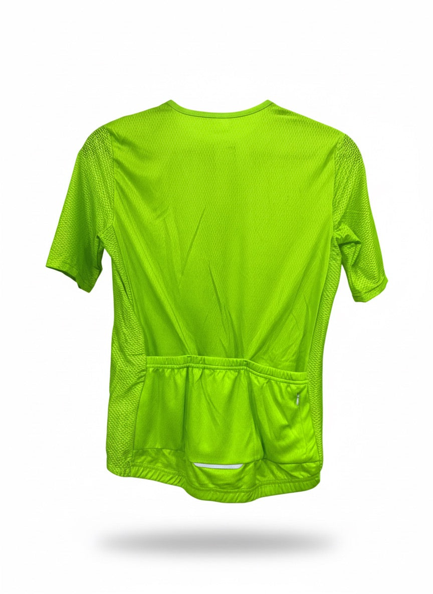 Fluorescent Lime Cycling Jersey โ AeroLite Edition