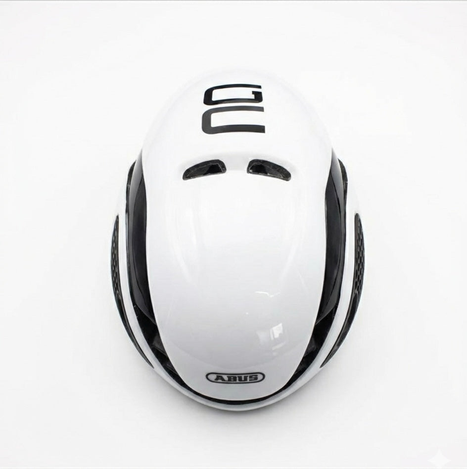 ABUS Aero Road Cycling Helmet – White Edition