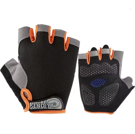Huwai Gel Pad Half-Finger Cycling Gloves