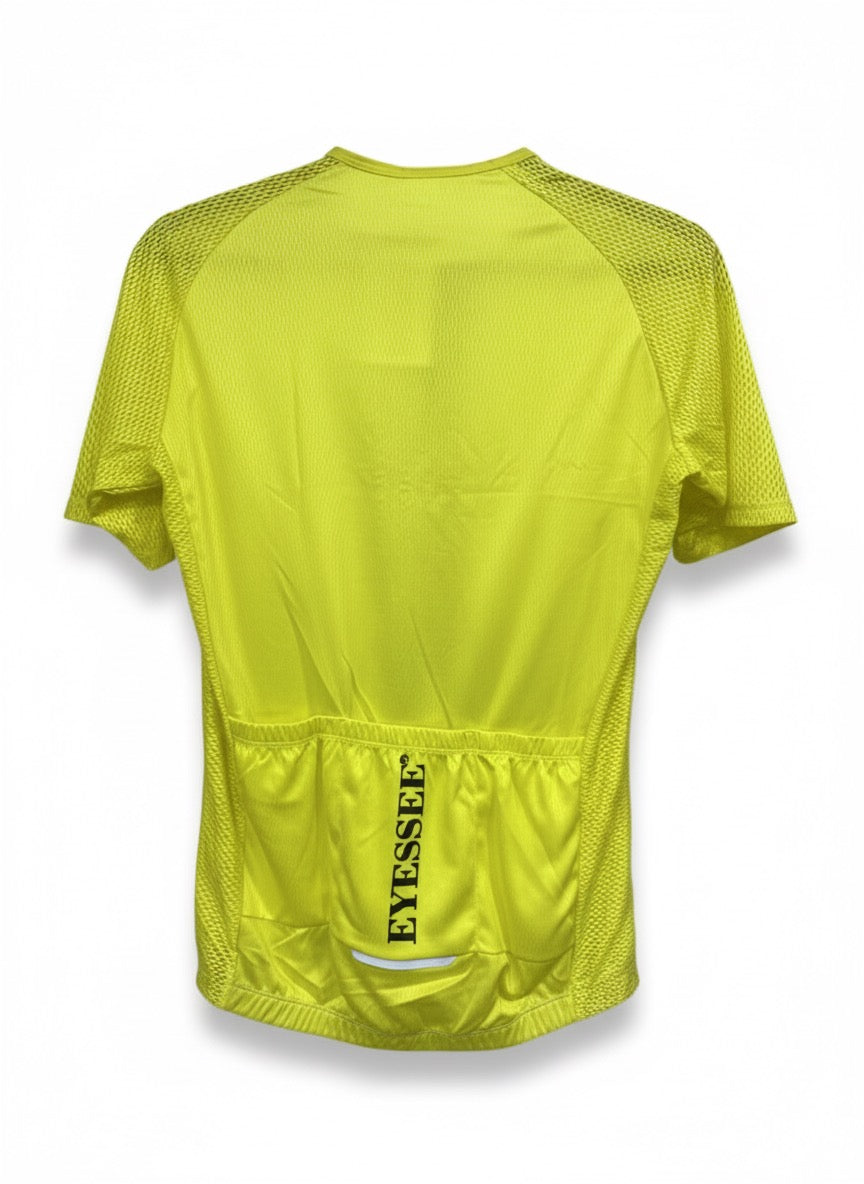 EYESSEE Velocity Yellow Cycling Jersey โ Essential Edition