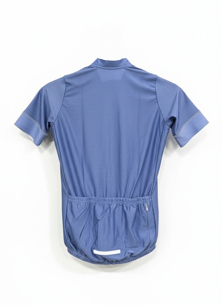 Minimalist Blue Cycling Jersey