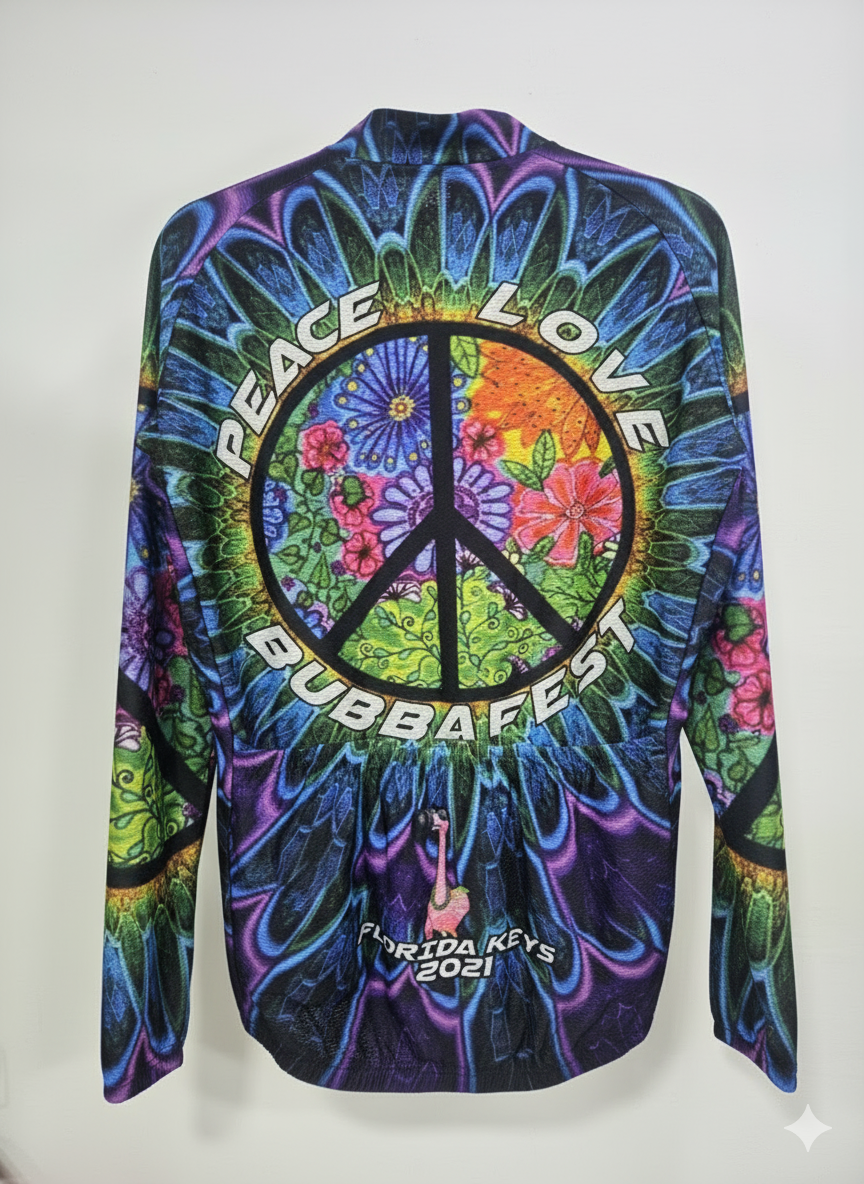 Peace • Love • Eurbafest – Psychedelic Cycling Jersey