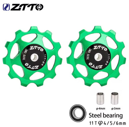 ZTTO CNC Jockey Wheel Pulley – 11T , Steel Bearing ( Pair )