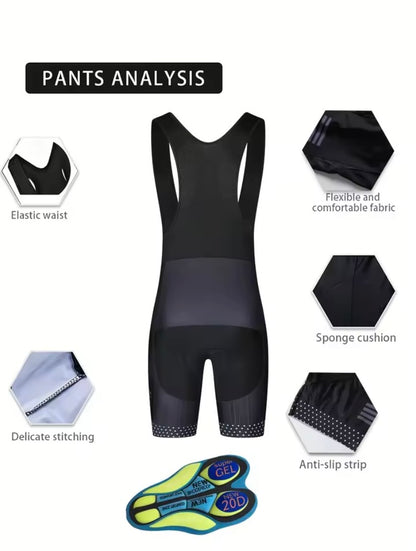 Cycling Bib Shorts – Gel Padding & Comfort Performance Fit