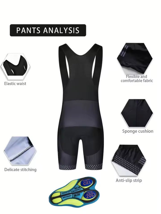 Cycling Bib Shorts – Gel Padding & Comfort Performance Fit