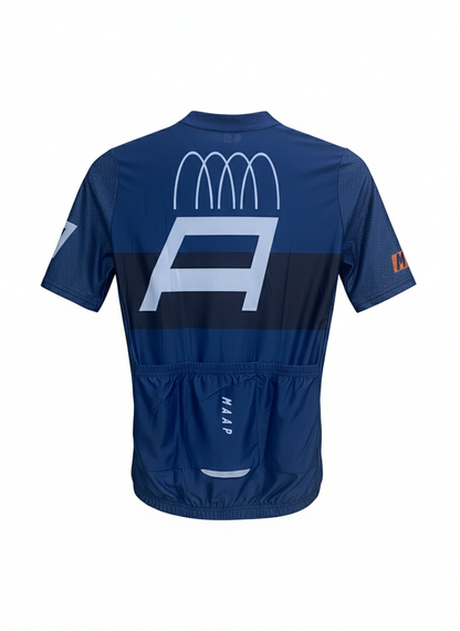 MAAP Short Sleeve Road Cycling Jersey – Performance Fit (Navy Blue)