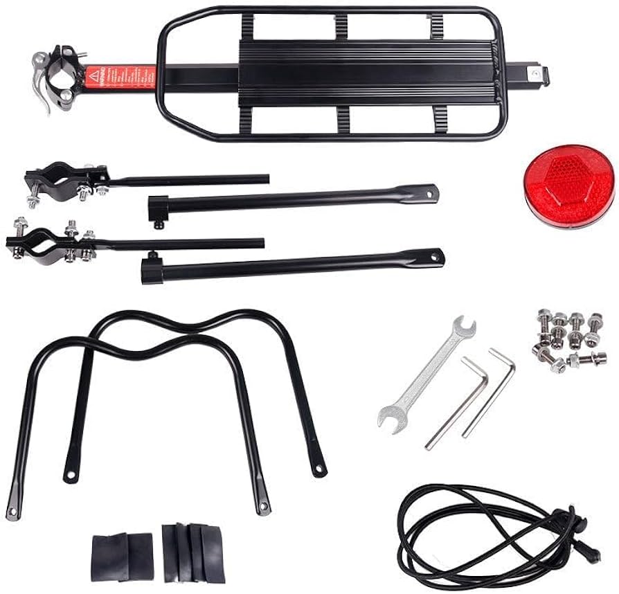 Adjustable Rear Bike Cargo Rack – Aluminum Alloy