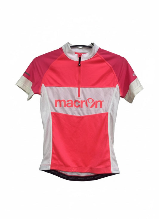 Macron Pink-White Cycling Jersey – Sportive Edition