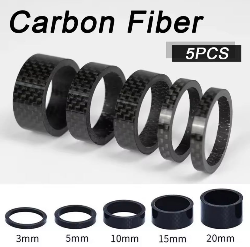 Carbon Fiber Headset Spacers (5pcs)