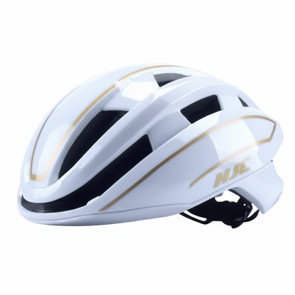 HJC Aero Road Cycling Helmet – White & Gold Edition