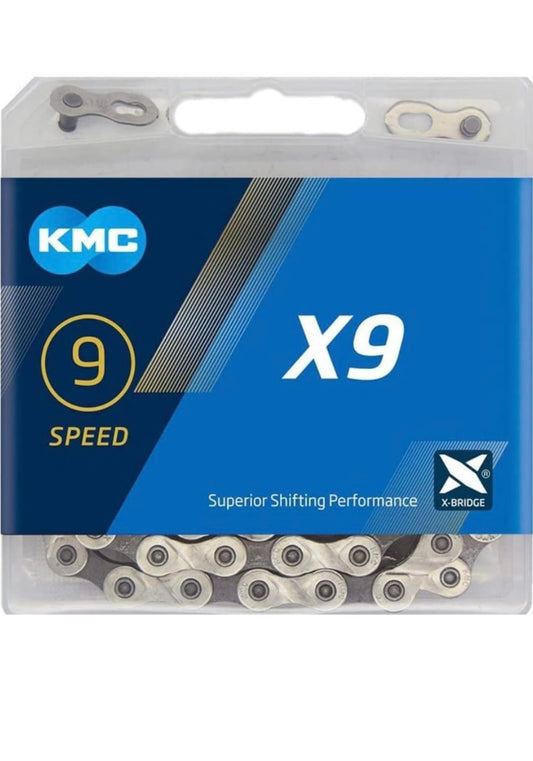 KMC X9 Bicycle Chain – 9 Speed