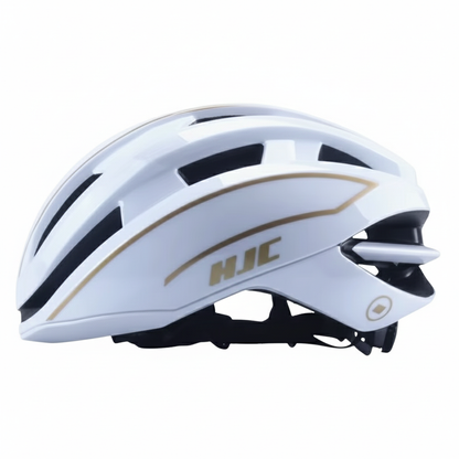 HJC Aero Road Cycling Helmet – White & Gold Edition