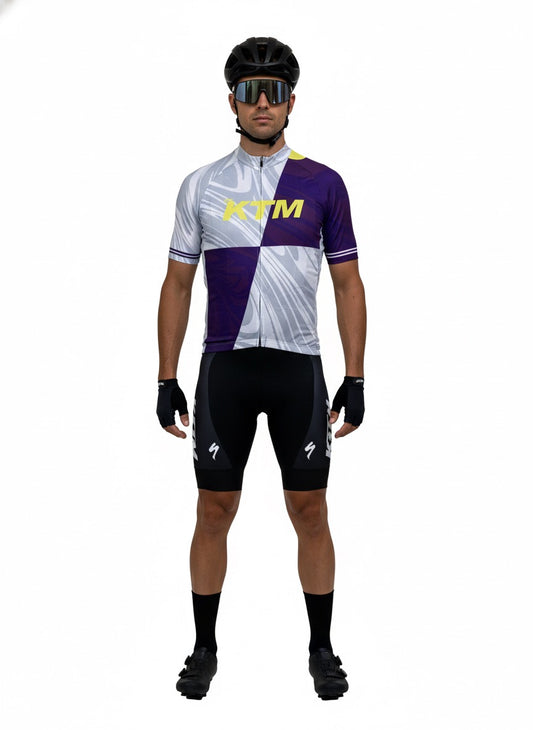 KTM Velocity Purple-White Cycling Jersey – Heritage Edition