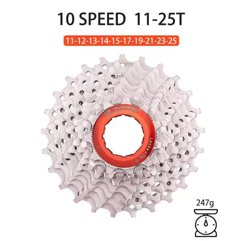 كاسيت دراجة ZTTO 10 سرعات 11-25T