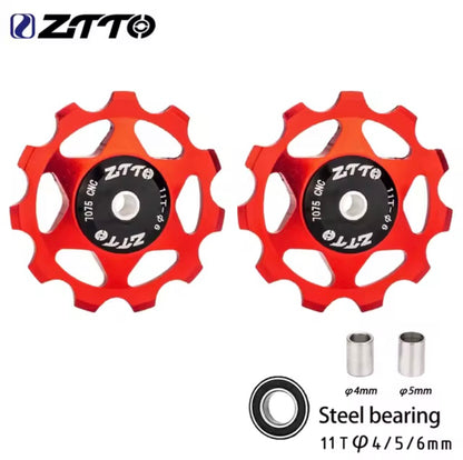 ZTTO CNC Jockey Wheel Pulley – 11T , Steel Bearing ( Pair )