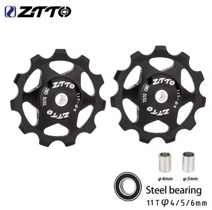 ZTTO CNC Jockey Wheel Pulley – 11T , Steel Bearing ( Pair )