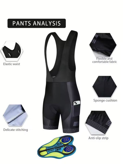 Cycling Bib Shorts – Gel Padding & Comfort Performance Fit