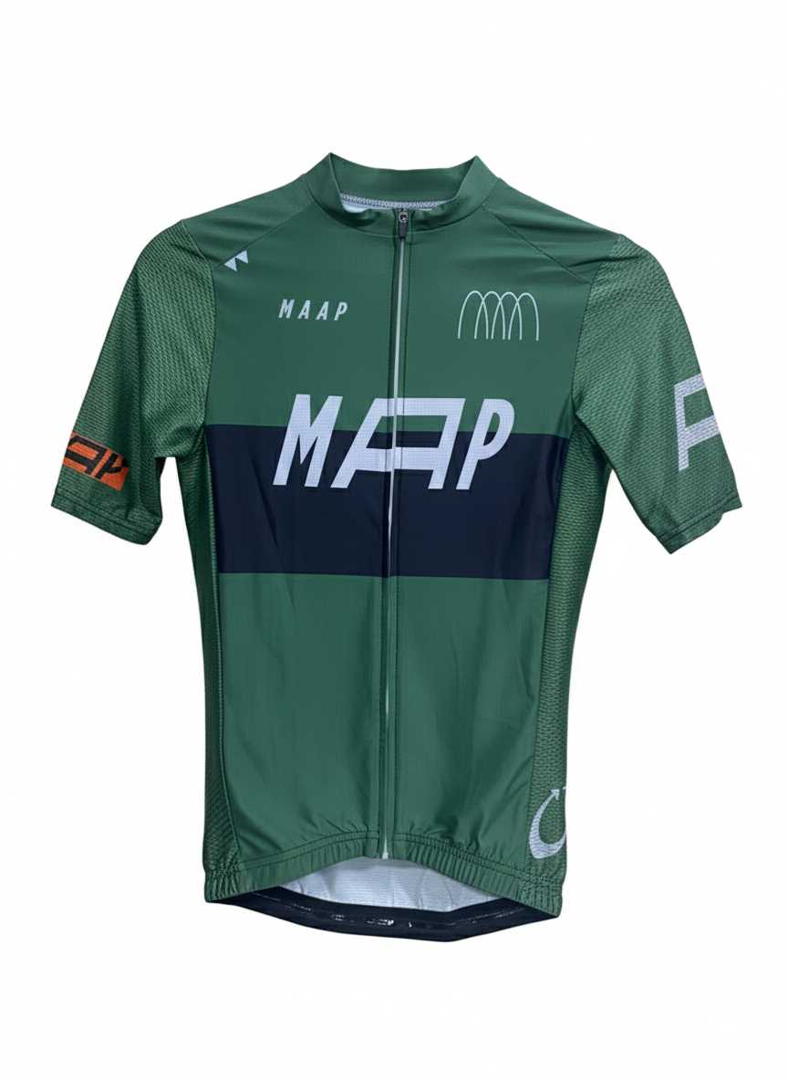 MAAP Short Sleeve Road Cycling Jersey – Performance Fit (Green)