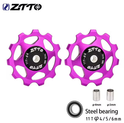 ZTTO CNC Jockey Wheel Pulley – 11T , Steel Bearing ( Pair )