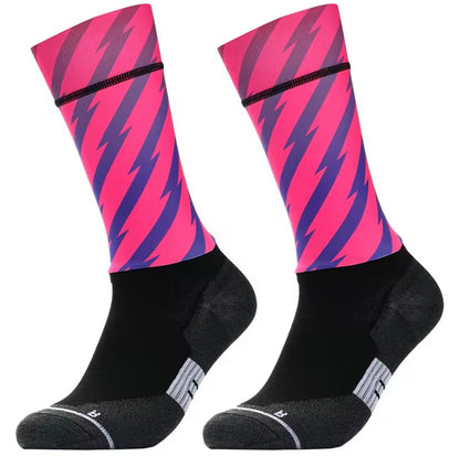 Pink Thunder Cycling Aero Socks