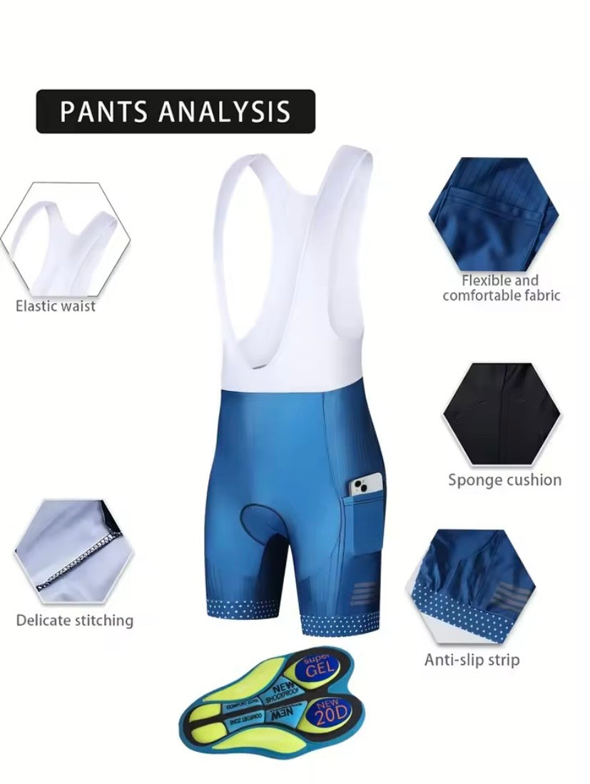 Cycling Bib Shorts – Gel Padding & Comfort Performance Fit