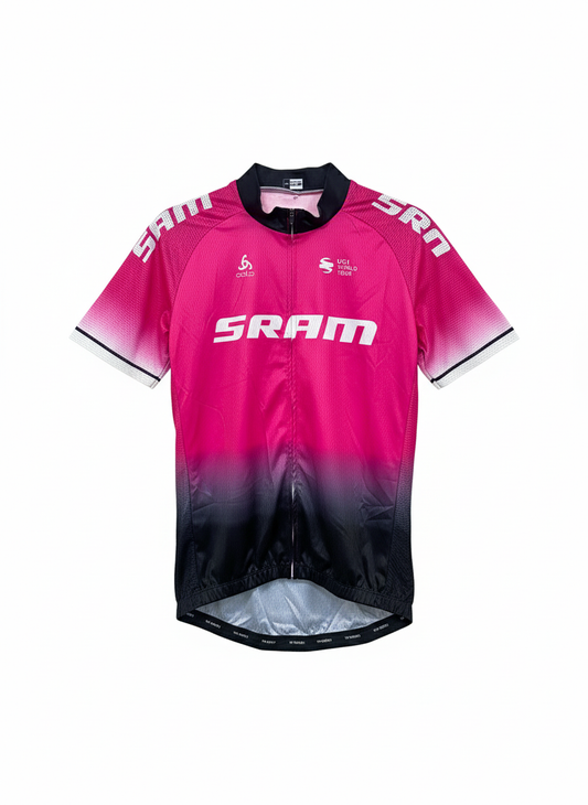 SRAM UCI World Tour Cycling Jersey – Magenta Edition