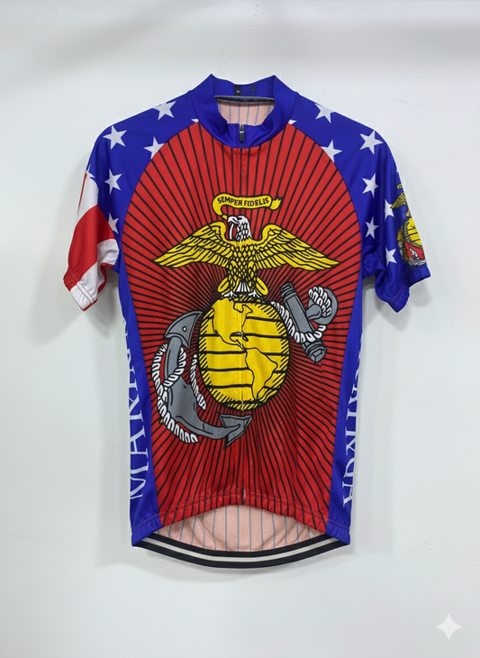 U.S. Marines “Semper Fidelis” Cycling Jersey – Patriotic Edition