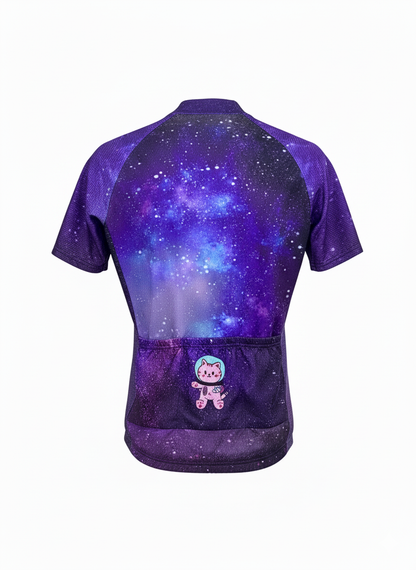 Coolmax Galaxy Cycling Jersey – Cat Astronaut Edition