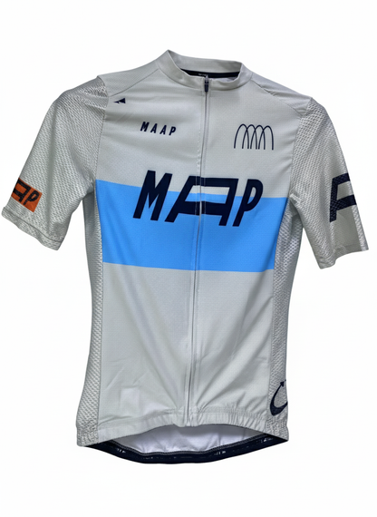 MAAP Men’s Pro Fit Cycling Jersey – Grey & Blue Edition