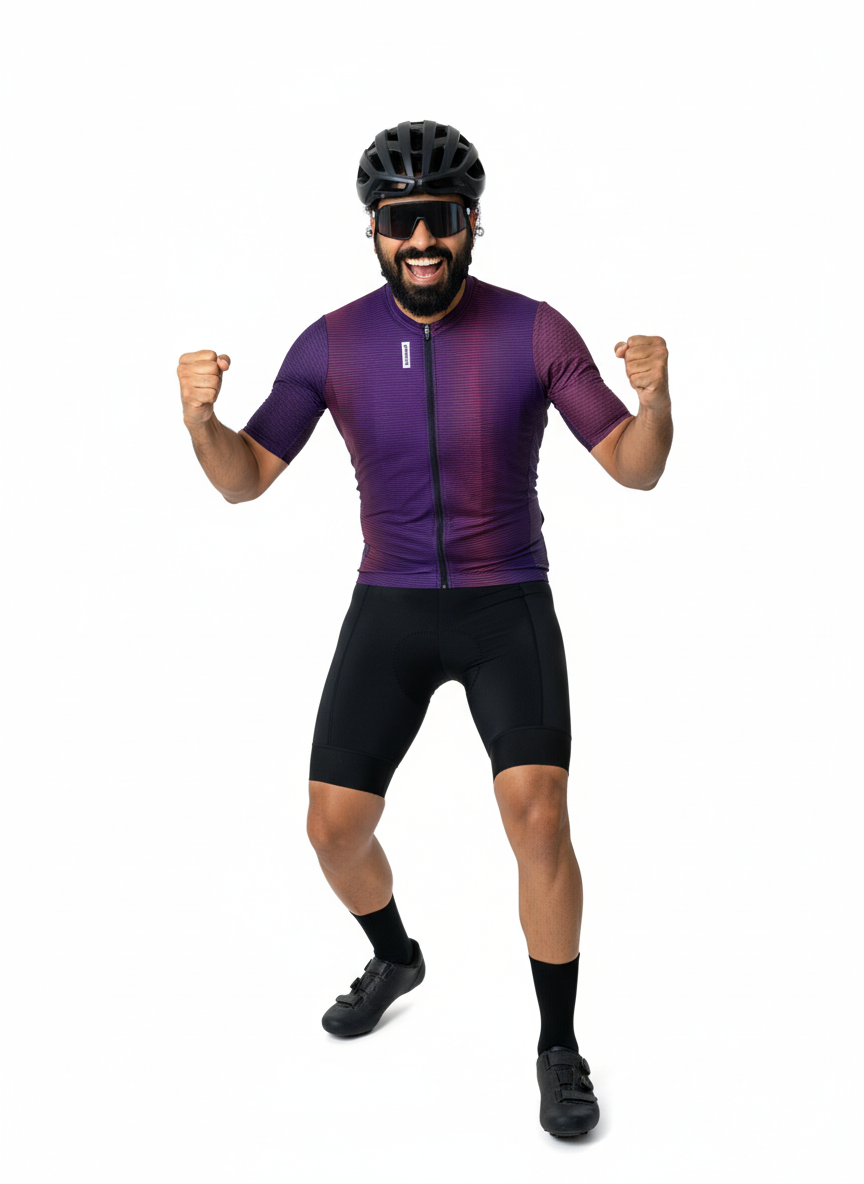 EYESSEE Midnight Stripes Cycling Jersey – Gradient Line Edition