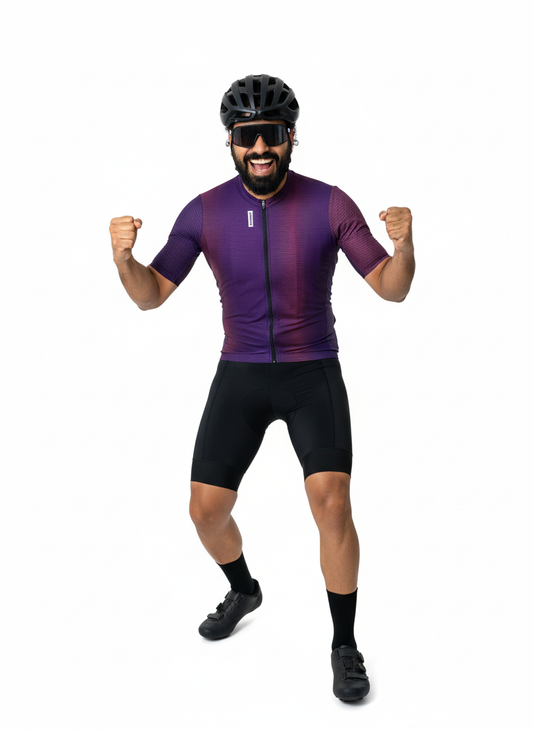 EYESSEE Midnight Stripes Cycling Jersey – Gradient Line Edition