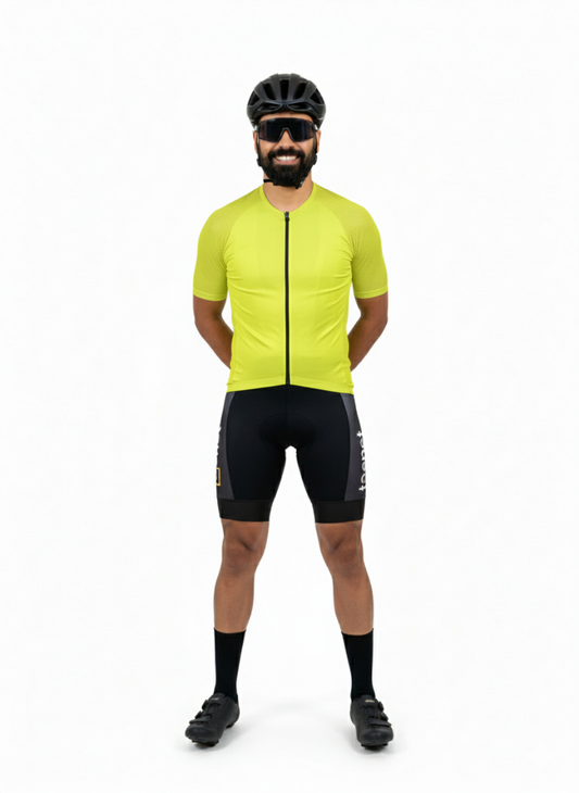 EYESSEE Velocity Yellow Cycling Jersey – Essential Edition