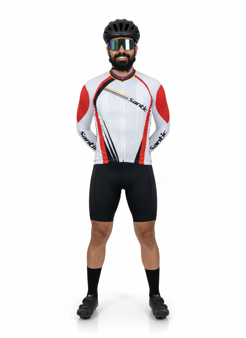 Santic Pro Aero Jersey – Long Sleeve (World Champion Inspired)