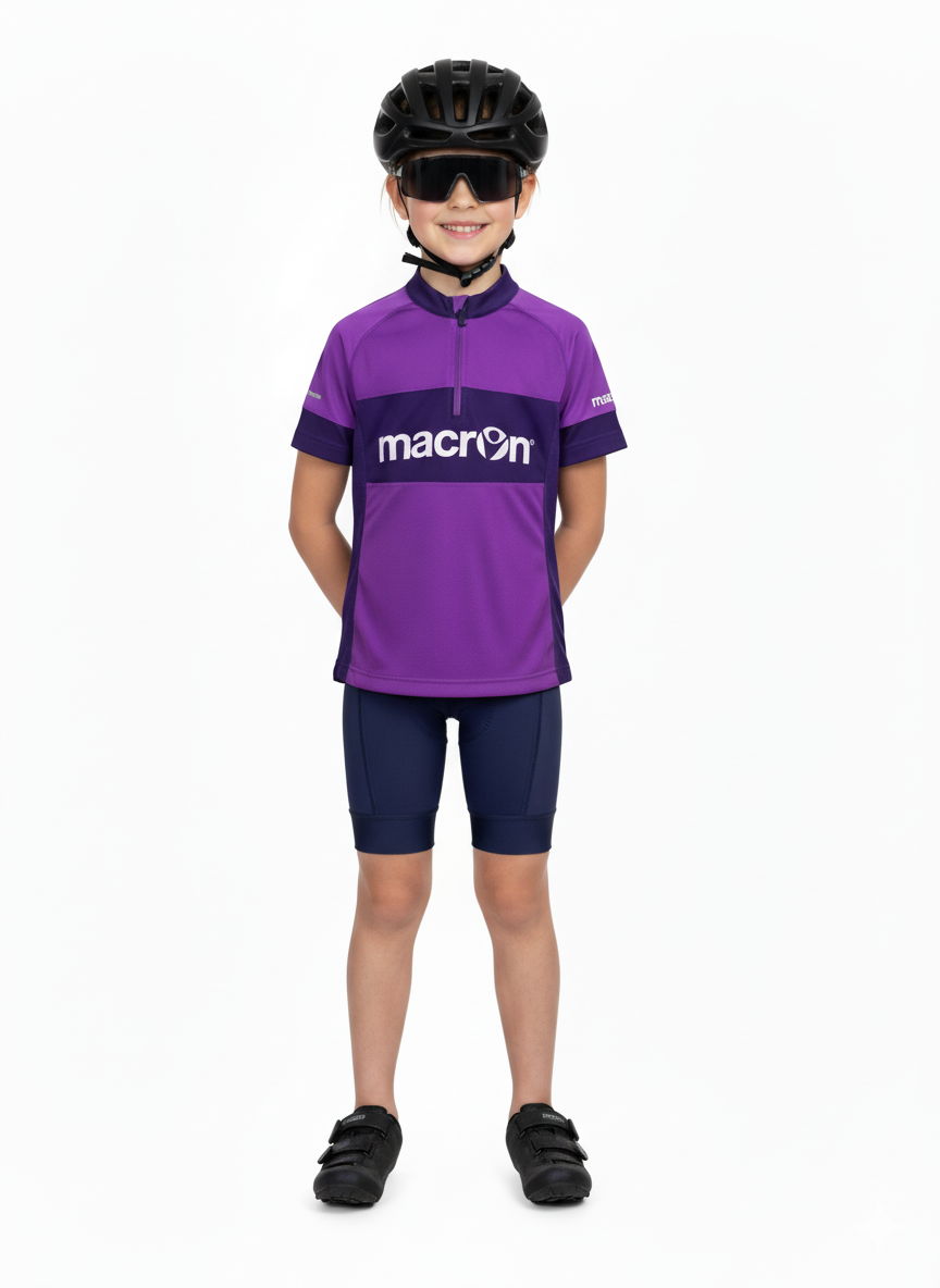Macron Violet Performance Cycling Jersey – Dual Purple Edition