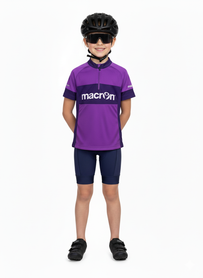 Macron Violet Performance Cycling Jersey – Dual Purple Edition