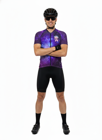 Coolmax Galaxy Cycling Jersey – Cat Astronaut Edition