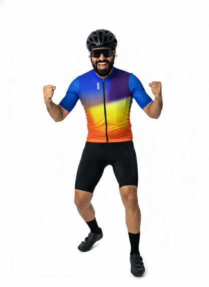 EYESSEE Gradient Cycling Jersey – Sunset Edition