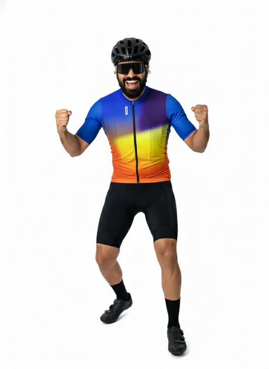 EYESSEE Gradient Cycling Jersey – Sunset Edition