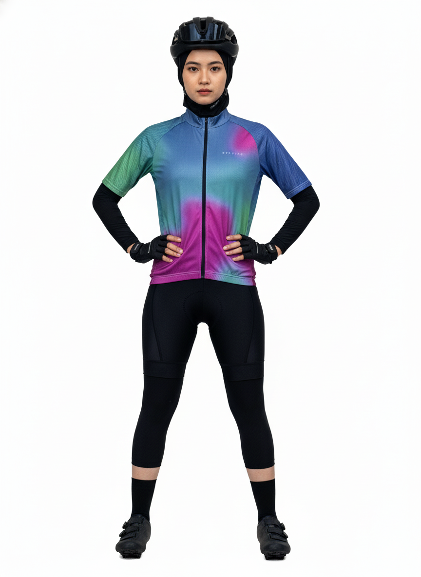 EYESSEE Aurora Gradient Cycling Jersey – Limited Color Edition