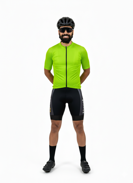Fluorescent Lime Cycling Jersey – AeroLite Edition