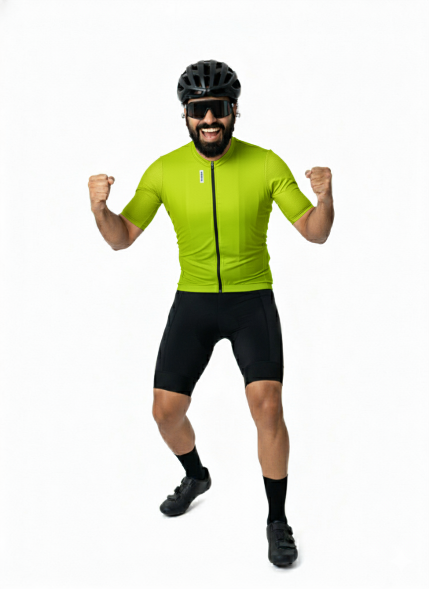 EYESSEE Cycling Jersey – Neon Yellow Edition