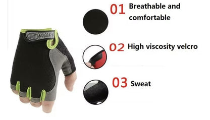 Huwai Gel Pad Half-Finger Cycling Gloves