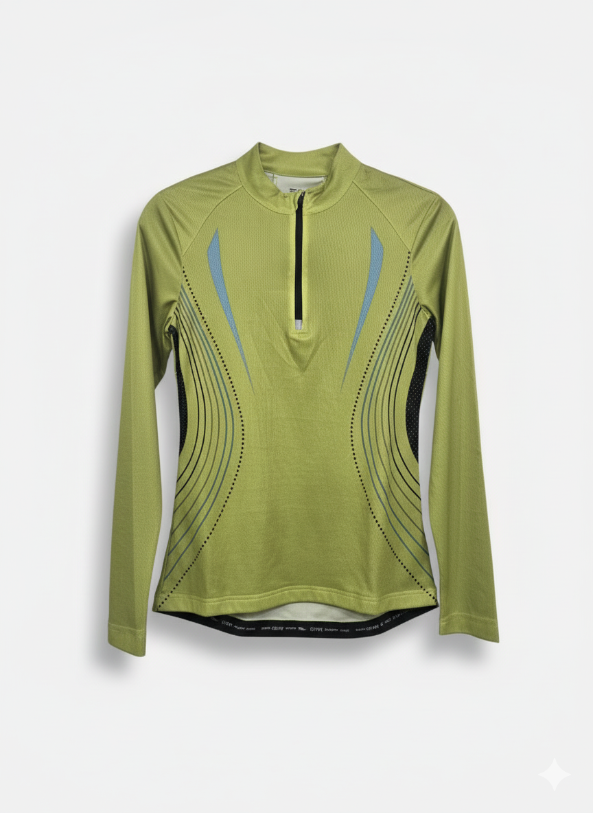 Crivit Lime Flow – Long Sleeve Cycling Jersey