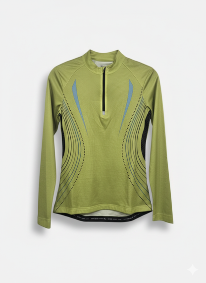 Crivit Lime Flow – Long Sleeve Cycling Jersey